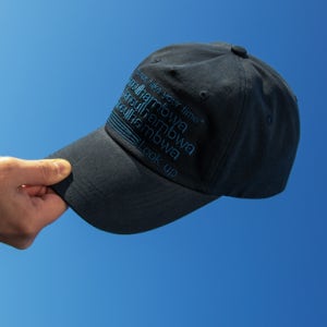 트렌드티켓 모자 하늘함봐 시그니처 로고 볼캡 Navy