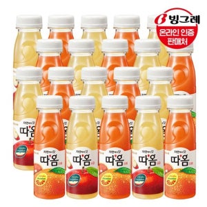 [빙그레]빙그레 따옴 주스 235ml 사과10병+자몽10병 [갤러리아]