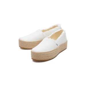 탐스 클리어런스 발렌시아 흰색 여성 에스파드 255 TOSO4E030WT