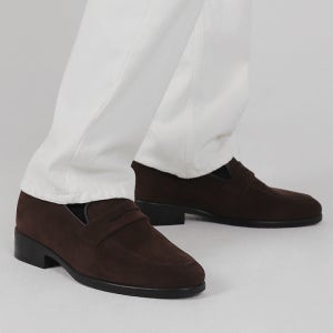 파스코로젠 PASCOROZEN JC2105-BR 브랜던 U팁 스웨이드 페니로퍼 브라운 [250~280mm] JC2105-BR