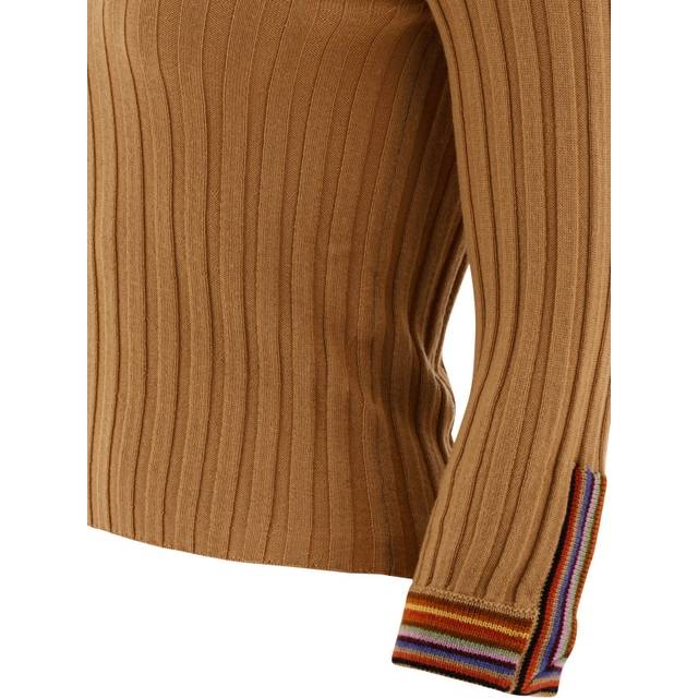 스트라이프 넥 긴팔 니트 탑 Striped Neck Long Sleeved Knitted Top <b>19719</b> 24 2