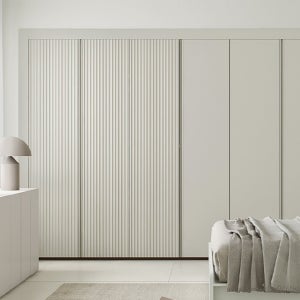 아트월 붙박이장 머쉬룸그레이 비대칭형(행거형/선반형/서랍형)