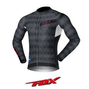 폭스 라이더스 자전거 긴팔 P101 블랙 상의 져지 옷