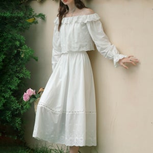 [던드롭] DD_Pure white two-piece set DD_Pure white two-piece set
