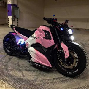 핑크바이크 바이크 레저용 125CC미니 오토바이 전기 출퇴근 교내  핑크  1개