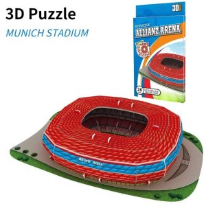 퍼즐 놀이 DIY 종이 3D 축구 스타디움 건설 완구 지능 개발 교육 크리스마스  [02] Munich Stadium