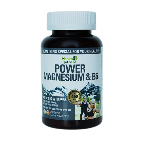 캐나다 직수입 파워 마그네슘 앤 비타민 B6 1 200mg x 180정  1개