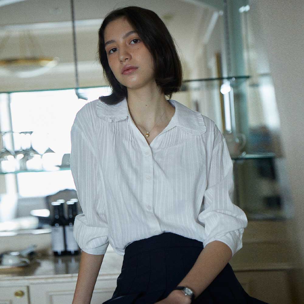 [튜드먼트] [3차 리오더] VINTAGE FRILL BLOUSE_IVORY