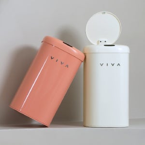 비바 센서 휴지통 디엣지 11L 2P 종량제 기저귀 냄새차단 자동 센서 휴지통