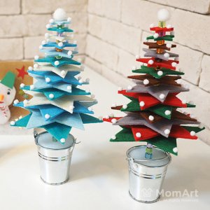 [맘아트] 크리스마스 별 트리 만들기 키트 미니트리 장식소품