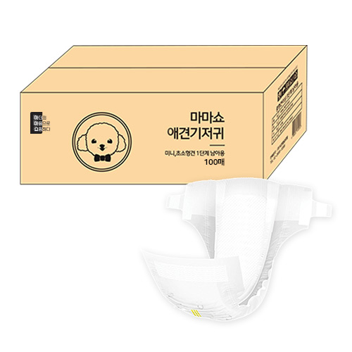마마쇼 디럭스 수컷 애견기저귀 초소형 100개입 1개
