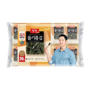 동원 양반 들기름김 식탁김 4.5g x 20봉 x 4개 (총 80봉)