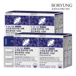 보령 뼈연골관절엔 소연골 뮤코다당단백 콘드로이친 1200 4박스