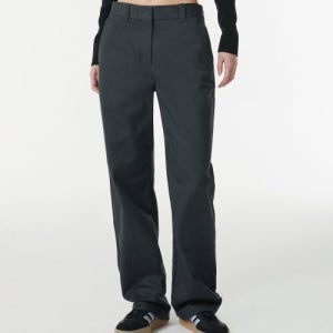 [무신사 스탠다드 우먼] 우먼즈 헤비웨이트 CP 레귤러 핏 치노 팬츠 [다크 그레이] MWDPC102-DG