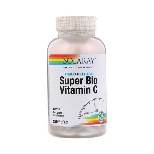 [아이허브] 솔라레이, <b>슈퍼바이오비타민C</b>, 250 베지캡슐
