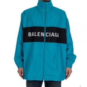 발렌시아가 로고 프린트 하이넥 바람막이 자켓 726878 트랙 725302 TNO19 4600 463313 70891461