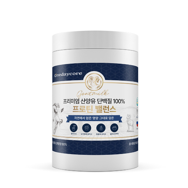 <b>원데이</b>코어 100% 네덜란드 산양유 <b>단백질</b> 210g <b>프로틴</b> <b>밸런스</b> 분말 파우더  1개