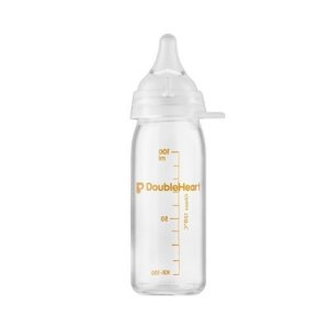 더블하트 모유실감 마이프레셔스 유리젖병 노꼭지 파티 160ml