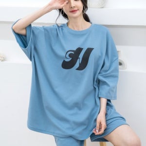 [에이원] [SET] 여성 박스 티셔츠 반바지 aone01