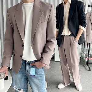 [기본핏] 베이직 싱글 블레이져 자켓