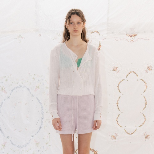 [비아플레인] Via Rinker summer cardigan (Light pink)