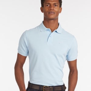 [바버] 남성 라이트블루 Sports 폴로셔츠 URTS4E007B1