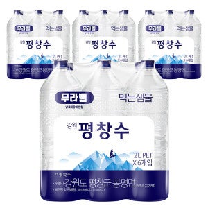 강원평창수 생수전문배송 강원평창수 무라벨 2L 24병