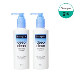 [뉴트로지나] 딥클린 클렌징 로션 200ml x2 DY42XX00001