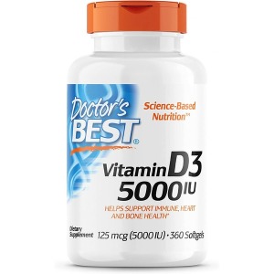 비타민Doctors Best <b>Vitamin D3</b> 5000 IU 360정