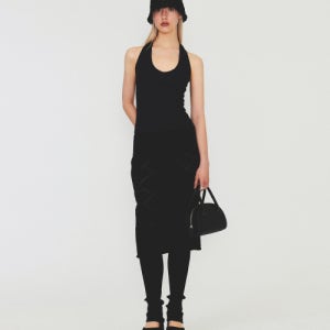 [다이애그널] HEART HANDLE SMALL BAG (black) DA241B02BK