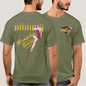 남자 티셔츠 B17 플라잉 요새 Memphis 벨 티셔츠 100 코튼 O넥