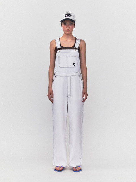 [레스트앤레크레이션] RR COTTON OVERALLS - WHITE