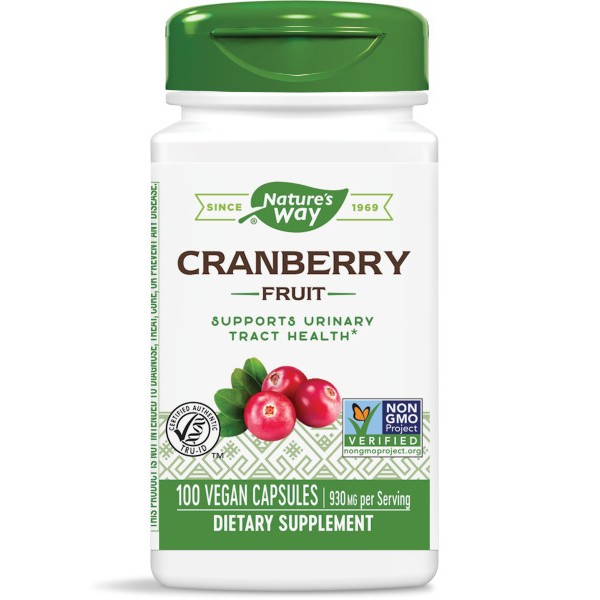 <b>네이쳐스웨이 크랜베리</b> 프루트 465mg 베지테리안 캡슐  1개  100정