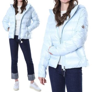 몽클레르 몽클레어 GRES 로고패치 구스다운 여성 후드 패딩점퍼1A00064 595ZZ 70S