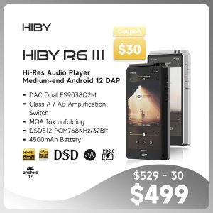 바코드 스캐너 HiByR6 Gen III R6 3 휴대용 음악 플레이어 USB DAC WIFI MQA MP3 블루투스 안드로이드 ios