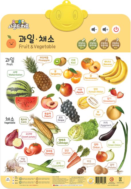 요미몬 사운드차트: 과일 채소 (학습벽보 유아포스터)