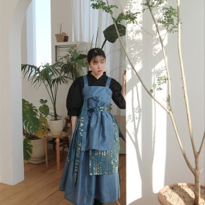 블루/레드 겹 말기 원피스, 레트로맨스