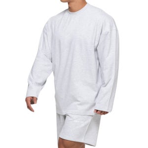 아던트, 스탠다드 세미 오버핏 긴팔티(화이트멜란지)당일발송