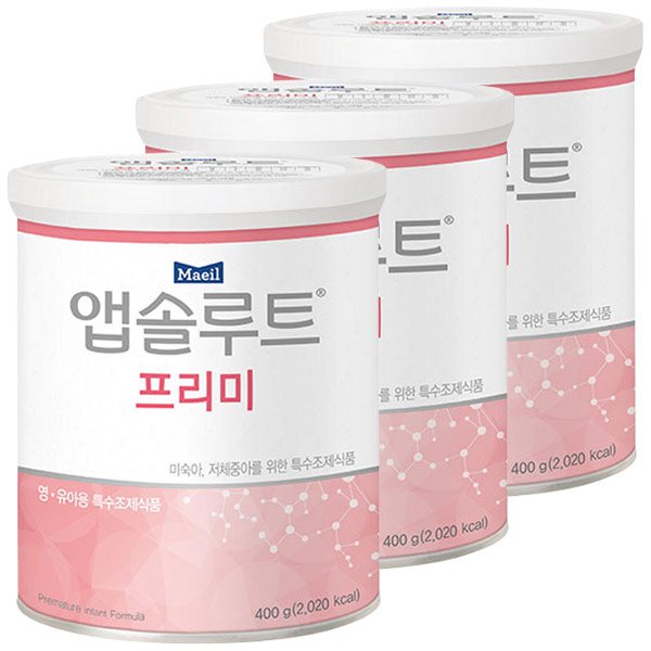 매일유업 앱솔루트 프리미 분유 400g 5캔