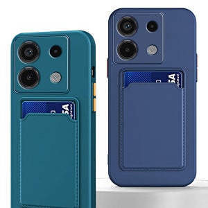 샤오미홍미노트13 포코X6 프로 5G 캔디컬러 카드슬롯 수납 실리콘 핸드폰 케이스