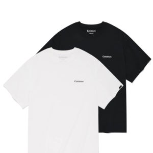 [커버낫] [2PACK] 엑티브 티셔츠 Black+White CO2402STE2BK