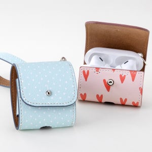 에어팟케이스레더 무선이어폰 케이스 소량 인쇄 커스텀 맞춤 제작 가죽 스트랩