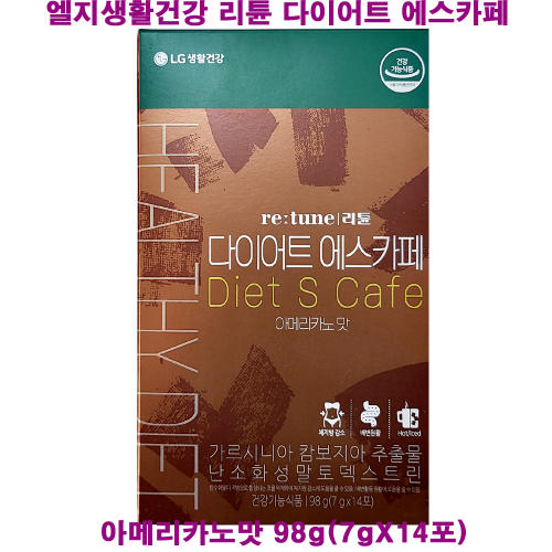 <b>LG생활건강</b> 리튠 다이어트 에스카페 아메리카노맛 (7일분) / 구) 블랙로즈