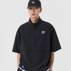 [엄브로] 클래식 반팔 스탠넥 아노락 블랙(UQ223CWT42) UQ223CWT42_BLK0