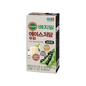 베지밀 에이스 저당 두유 190ml x 80팩  80개