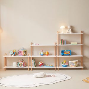 예다움 아린 장난감 선반 정리 원목 선반장 2단 3단 4단