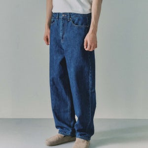 [플랙] 이집트 커브드 와이드 P53 미드 블루  데님팬츠 PJTF5STP535MI1