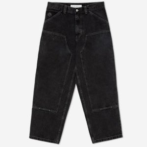 폴라,Big Boy Work Knee Pants - Silver Black