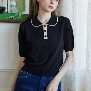 [심플레트로] Retro vintage polo classical T-shirt_3 color Retro vintage polo classical T-shirt_3 color