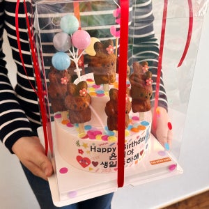 ✨어린이집 생일케이크로 딱! ✨달지 않은 곰들렌 케이크, 더베어케이크
